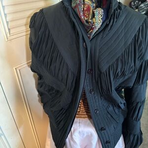 Vintage Nite Lime Silk Black Women's Jacket